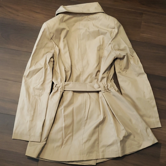 DKNY Double-breasted Trench Coat, Size L - Picture 2 of 8